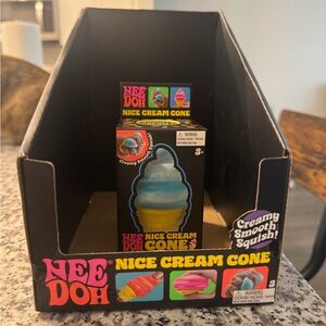 NeeDoh Nice Cream Cone - Blue Ice Cream Toy
